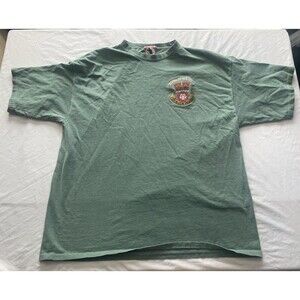 Vintage Disney World Embroidered Shirt Mens XL Rose & Crown Green
